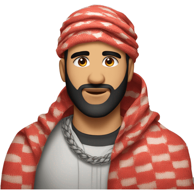 Red Keffiyeh drake emoji