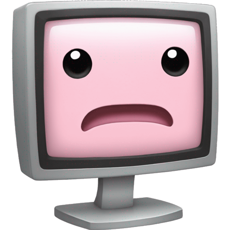 pastel pink monitor emoji