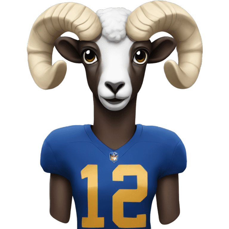 RAM with a Rams football jersey  emoji