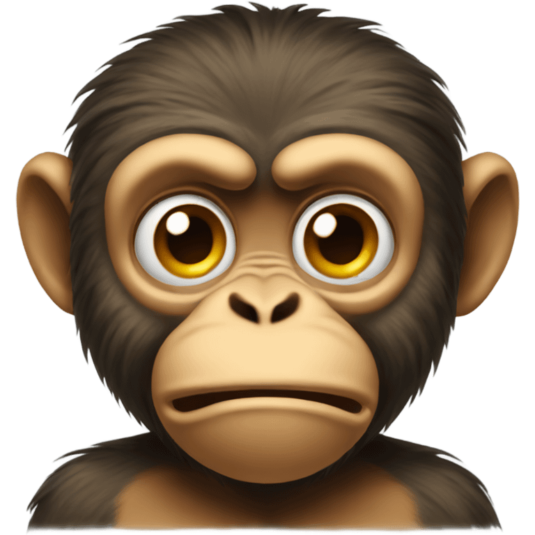 Disgusted monkey emoji