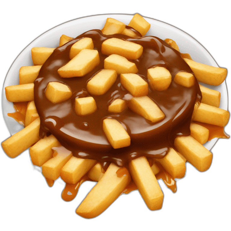 Poutine with Brown sauce emoji