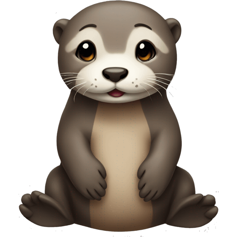 Cute otter emoji