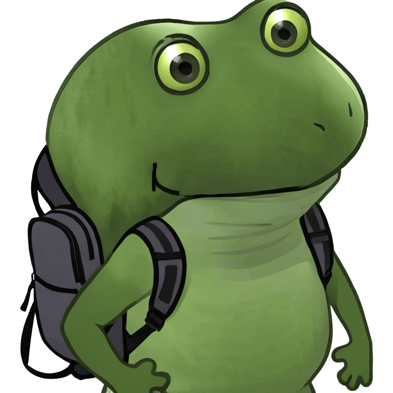 bufo with backpack emoji