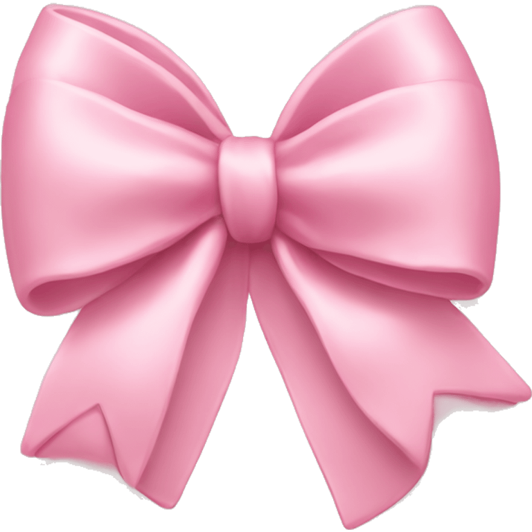 light pink bow on light pink bow emoji