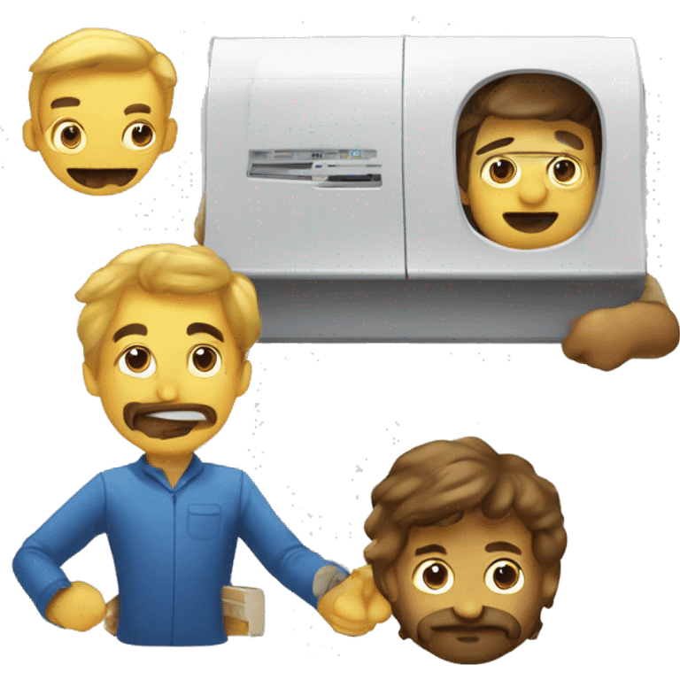 принтер с надписью Bigtech emoji