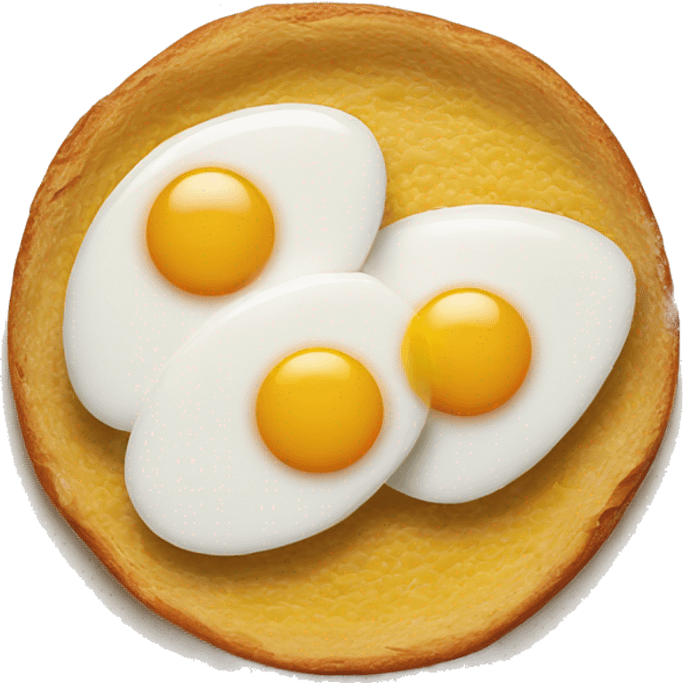 two sunny side up eggs emoji