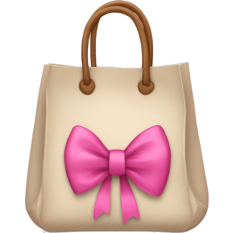 A bag with pink bows emoji