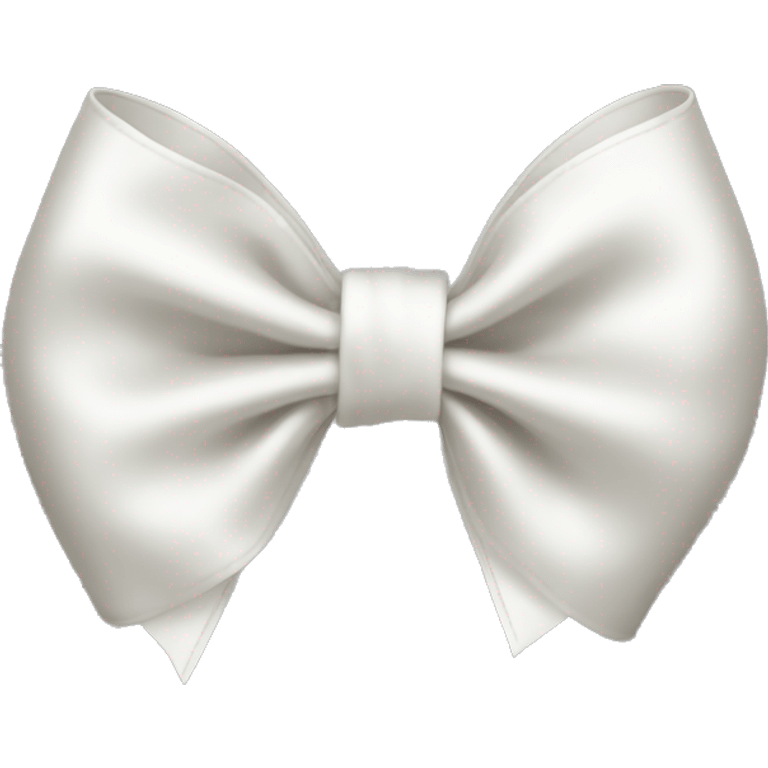 white satin bow emoji