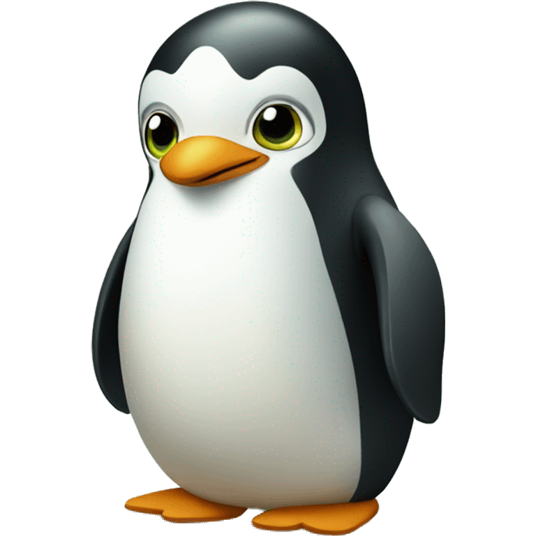 green friendly pinguin emoji