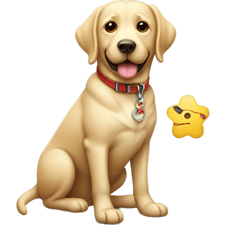 lab with a toy emoji