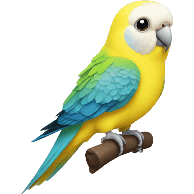 parakeet budgie yellow emoji