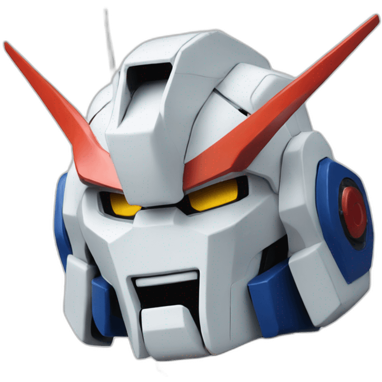 Gundam with smile emoji emoji