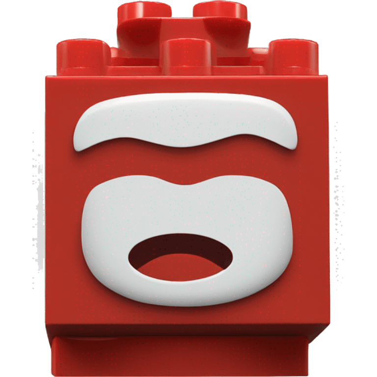 Red LEGO brick emoji