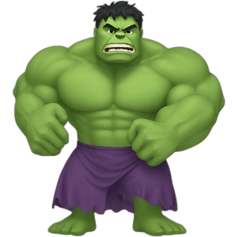 Hulk with frock emoji