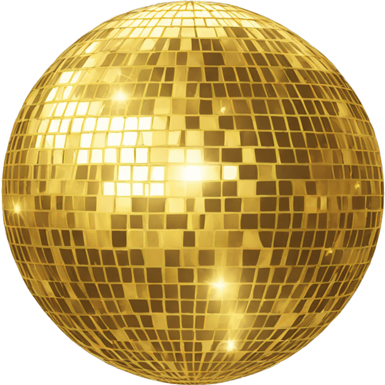 gold disco ball emoji