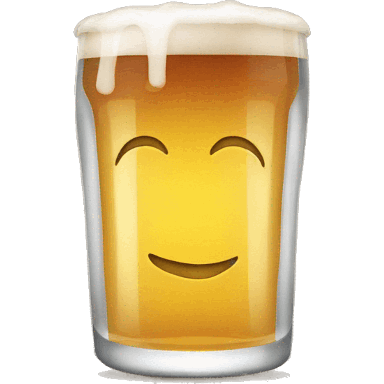 Hoda buvant une bière  emoji