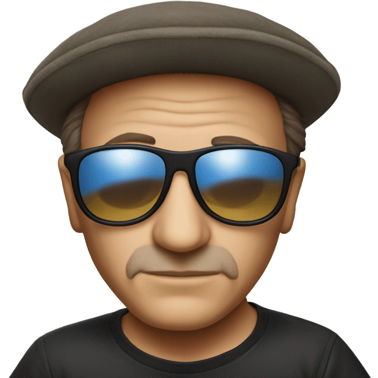 bono with peace sunglasses and world peace tshirt emoji