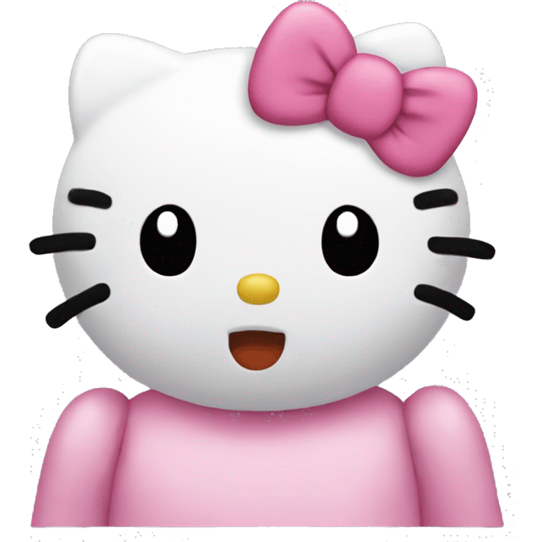 Hello kitty kissy expression  emoji