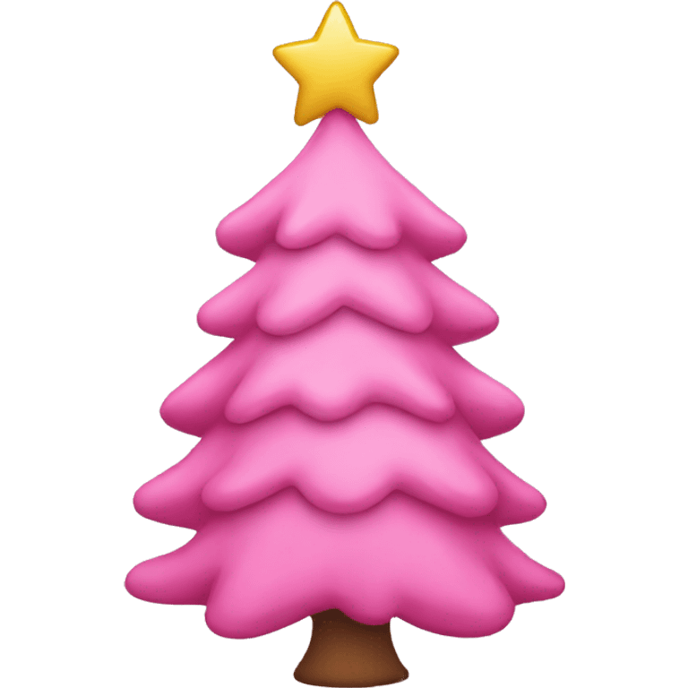 pink girly christmas tree emoji  emoji