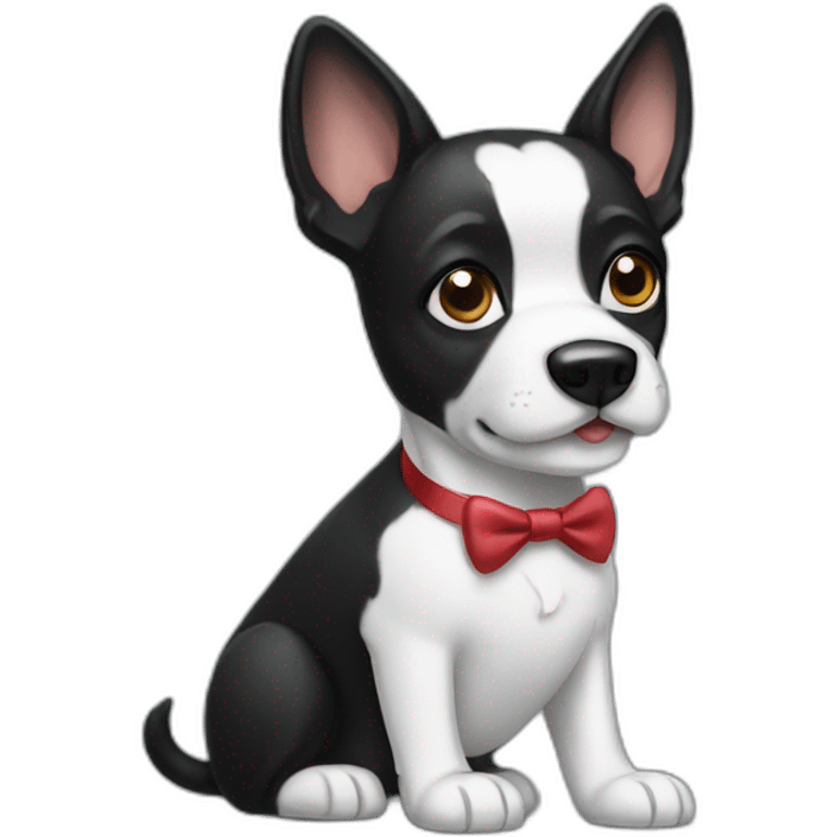 Tuxedo dog emoji