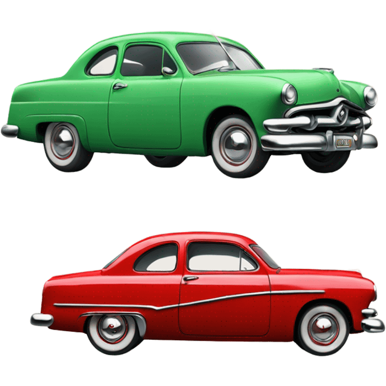 red 1951 ford coupe emoji