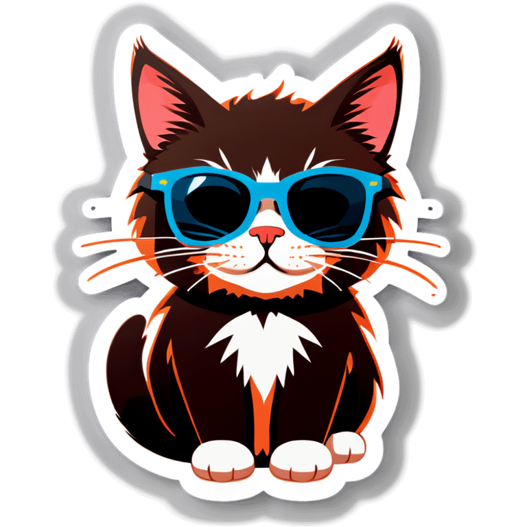 Cat with sunglasses emoji