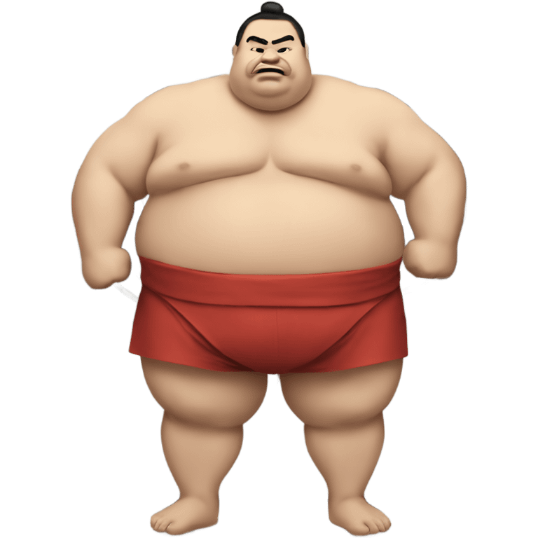 Sumo wrestler at the dry cleaner emoji