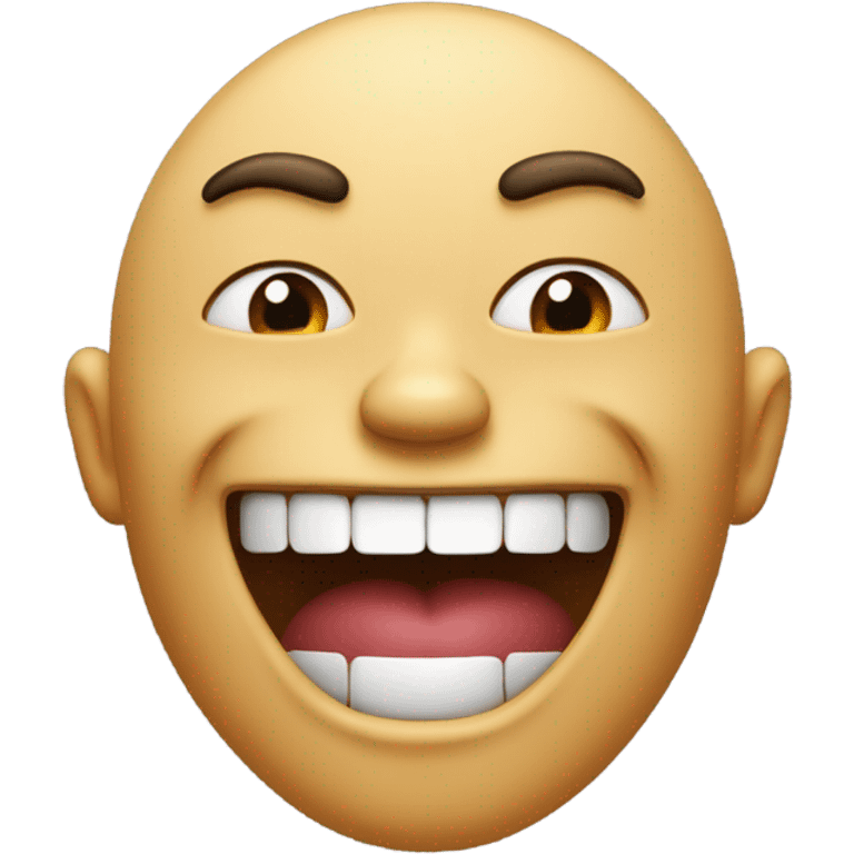 A mad face combined with a laughing face emoji