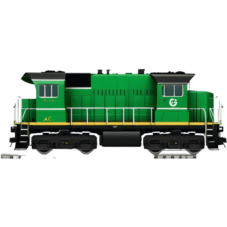 Locomotive (Freight) - GE ES44AC (Model Year: 2021) (Iconic colour: Green and black) emoji