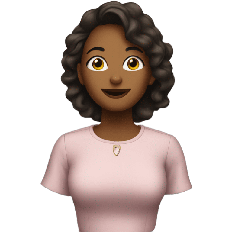 Leigh Ann in an elevator emoji