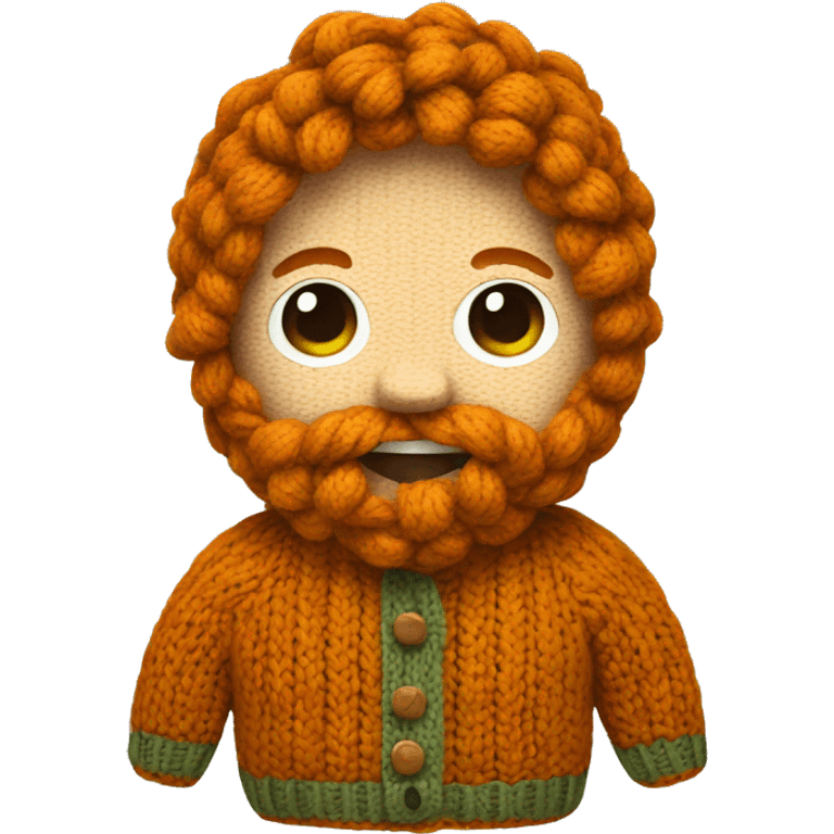 knitted ginger emoji