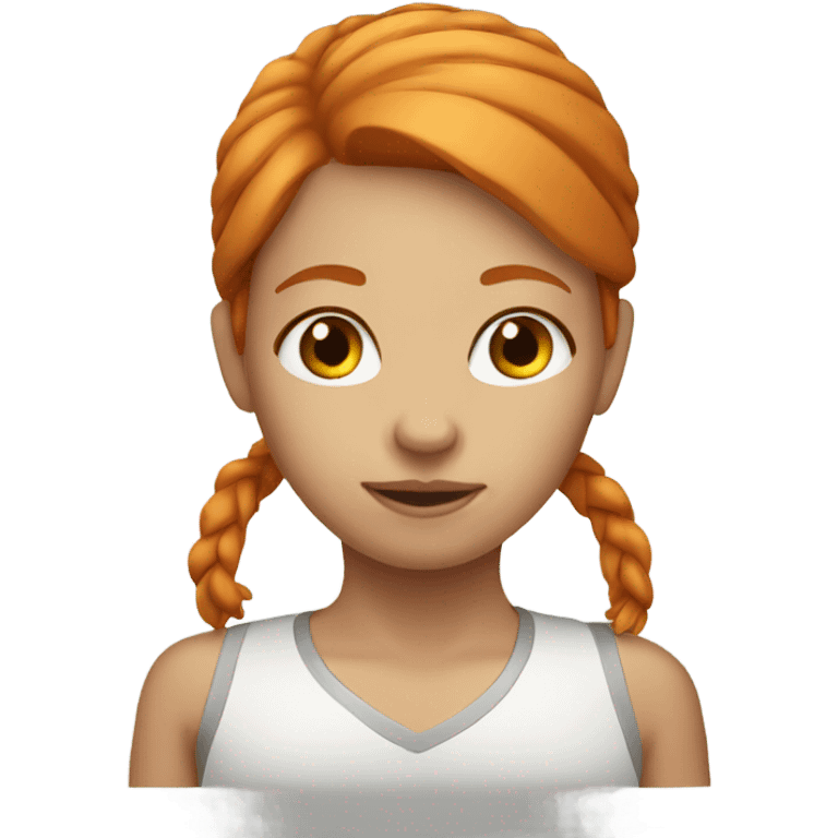 Ginger hair girl emoji