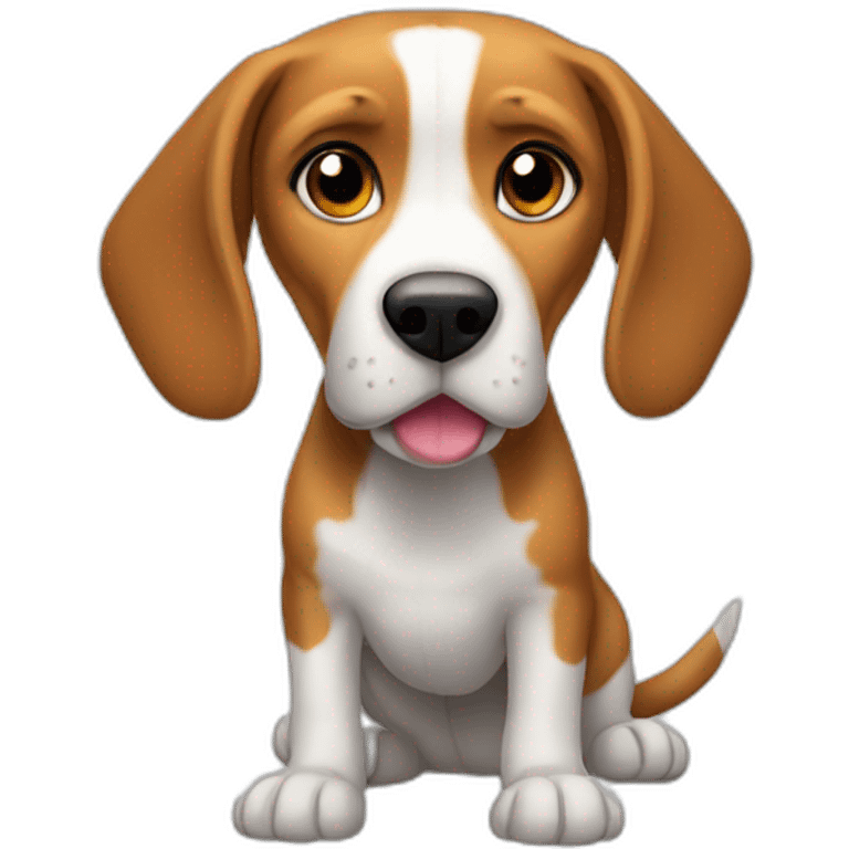 Beagle qui fait caca emoji