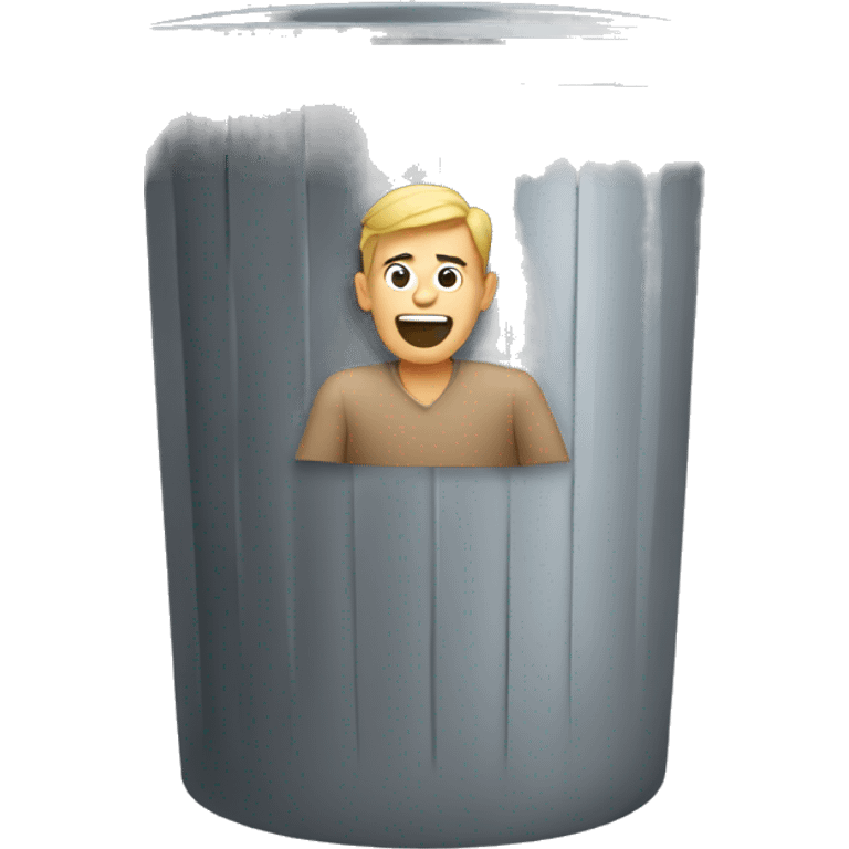 man in trashcan emoji