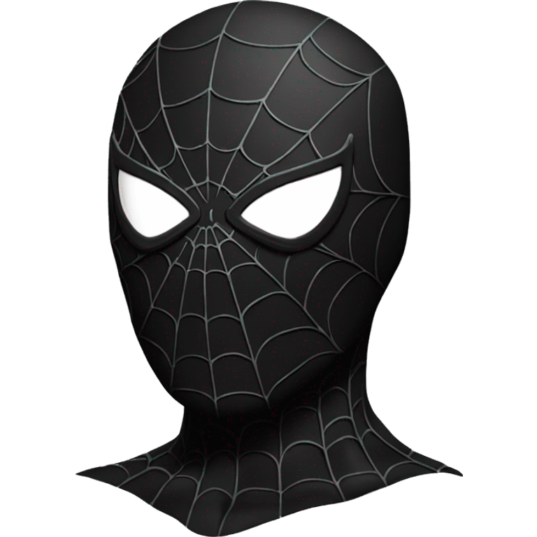 Spiderman black mask emoji