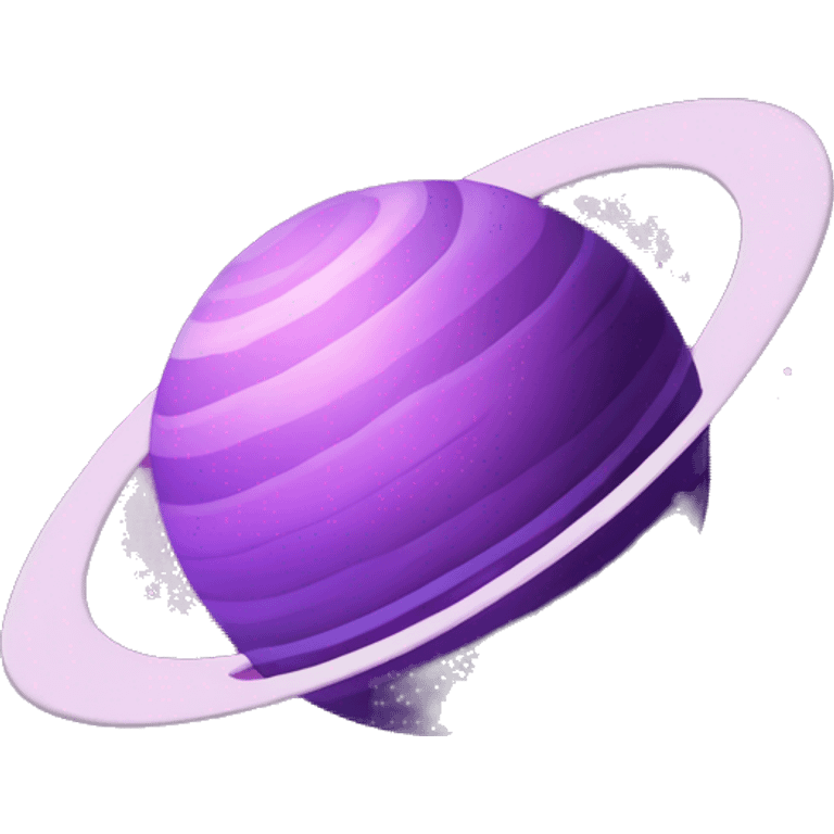 heart shape purple saturn planet emoji