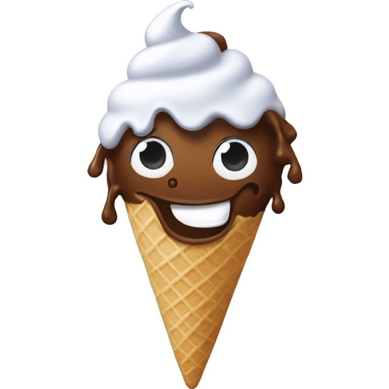 dancing ice cream  emoji