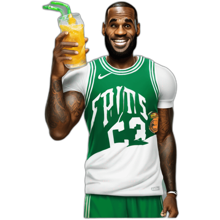 lebron james holding sprite soda emoji