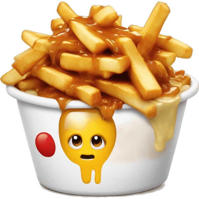 poutine qui mange une poutine emoji