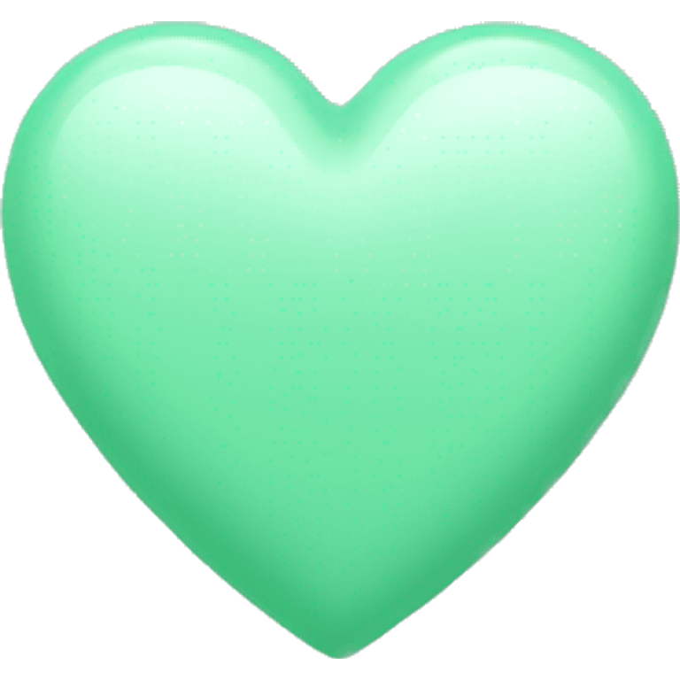 mint green heart emoji