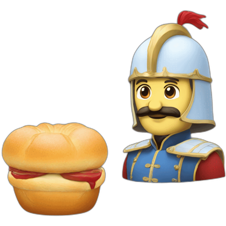 Un chevalier brioche emoji