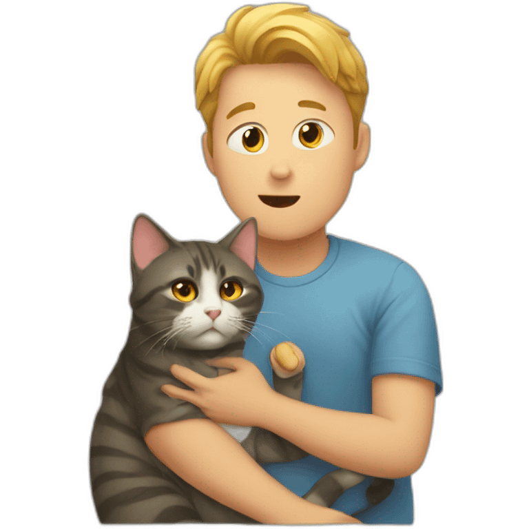 cat ignoring owner emoji