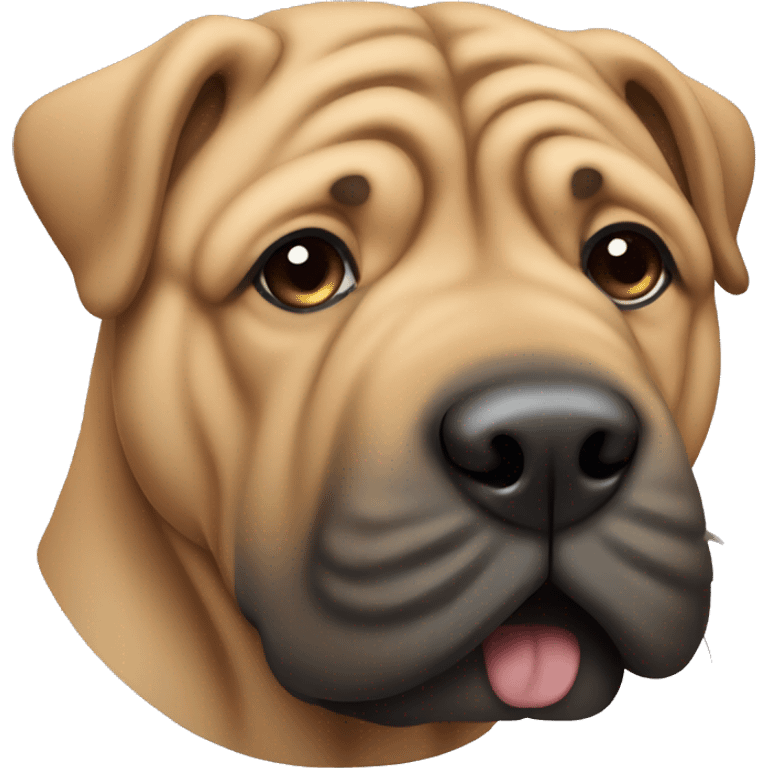 sharpei dog emoji