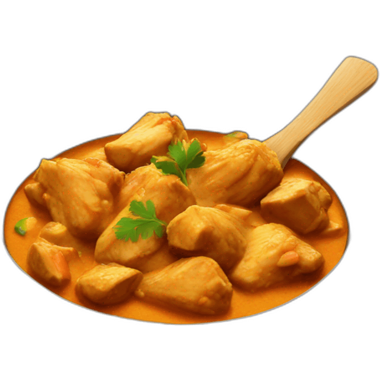 Chicken curry emoji