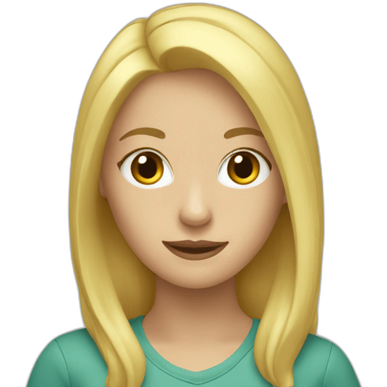 blonde, female, camper emoji