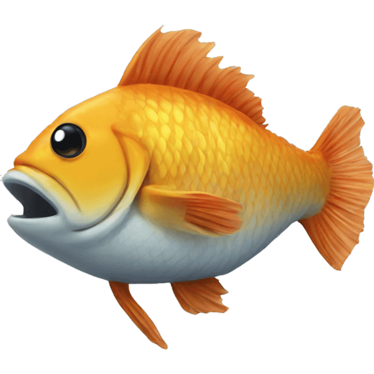 fish wearing a toupee  emoji