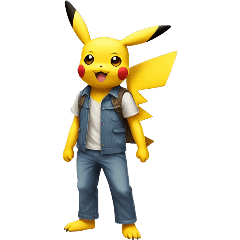 Pikachu-Pokémon full body emoji