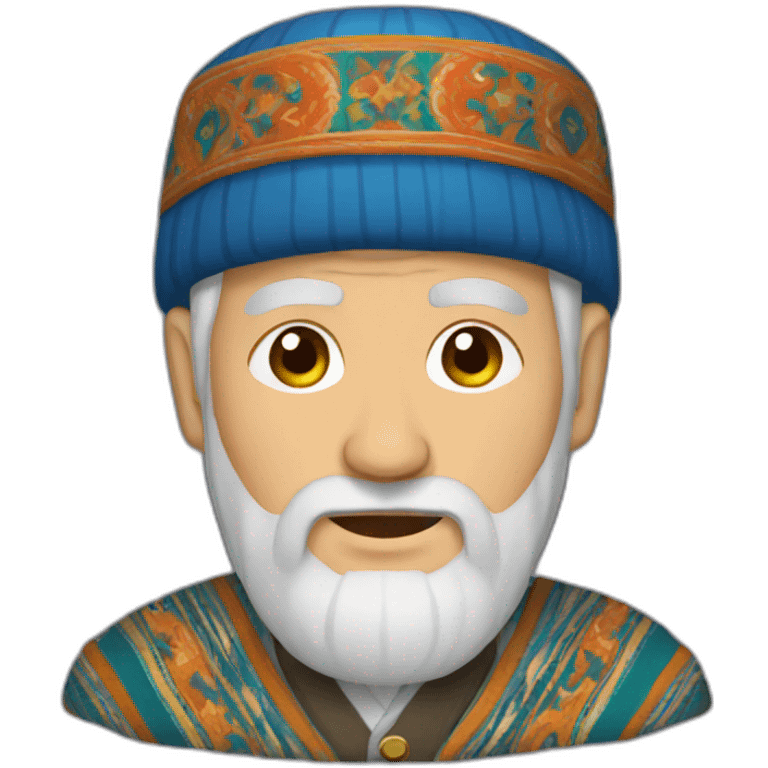 uzbek old man with national outfit emoji