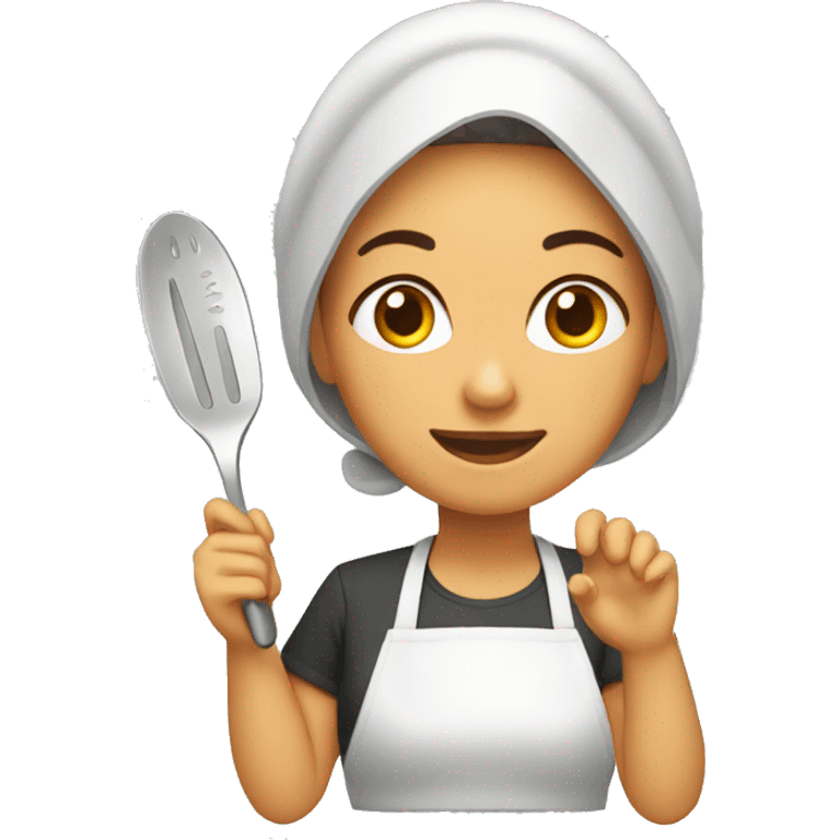 mujer cocinando emoji