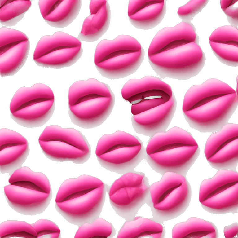 Pink lipgloss emoji